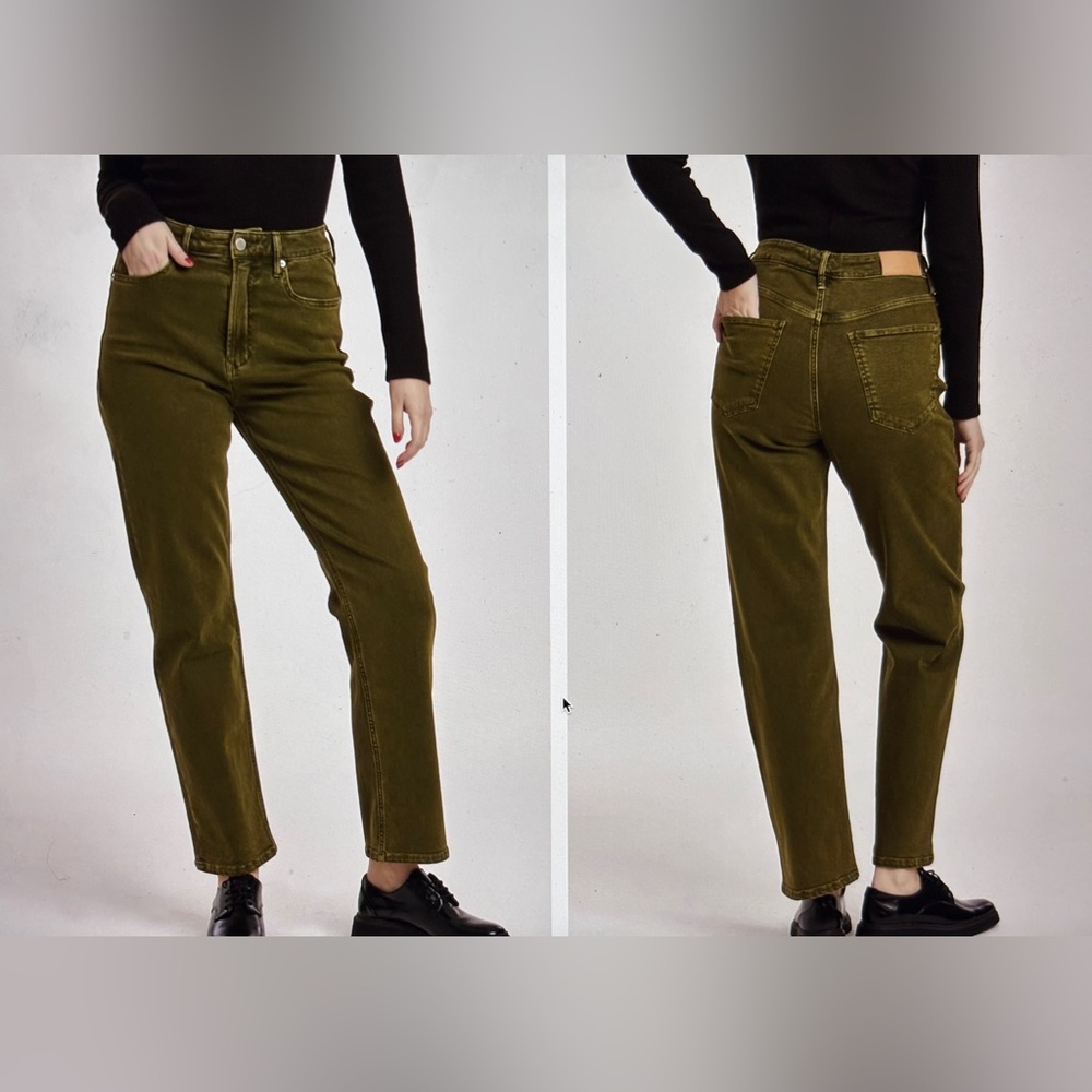 Dear John Olive Green Straight Leg Jeans - Picture 9 of 11